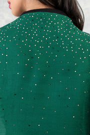 Ira Emerald Twinkle Swarovski Pure Cashmere Stole
