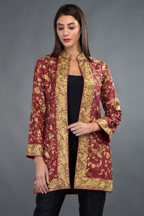 CLASSIC MAROON LONG JACKET