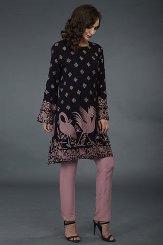 MUAVE BIRDS TUNIC TOP