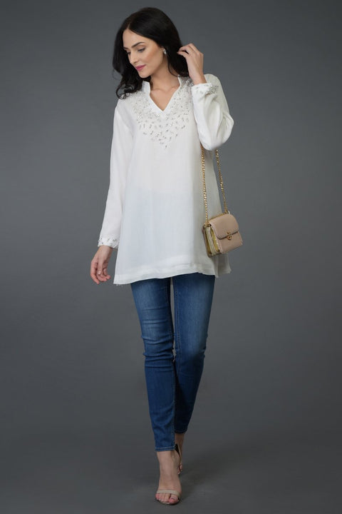 CRYSTAL BEES TUNIC TOP