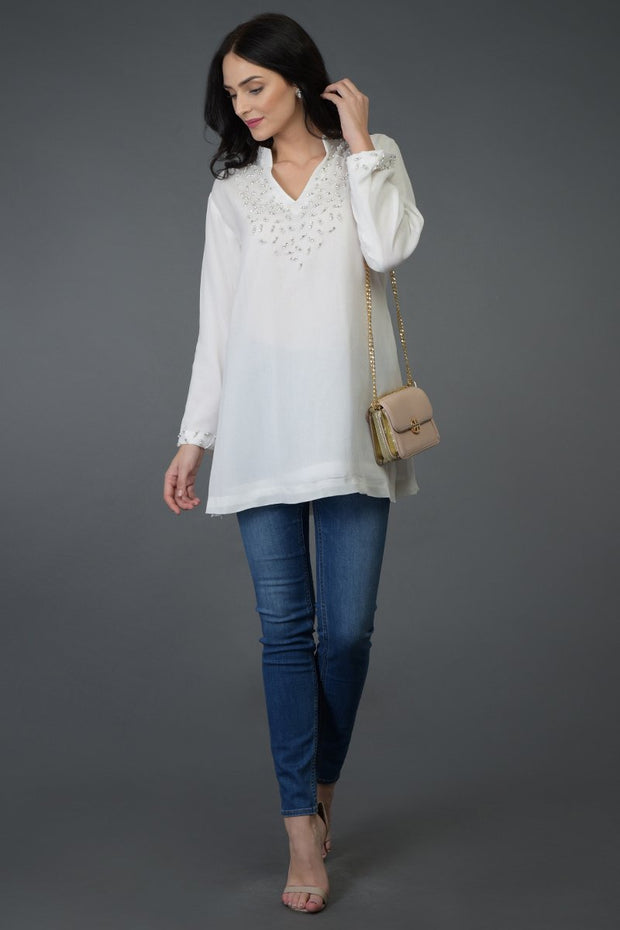 CRYSTAL BEES TUNIC TOP