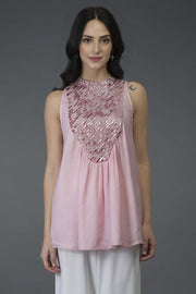PRESSED ROSE TUNIC TOP