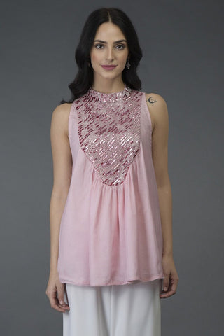 PRESSED ROSE TUNIC TOP