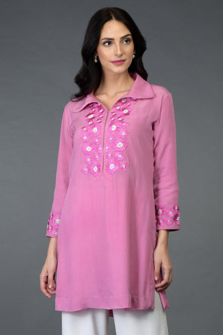 SUNFLOWER CARNATION TUNIC TOP