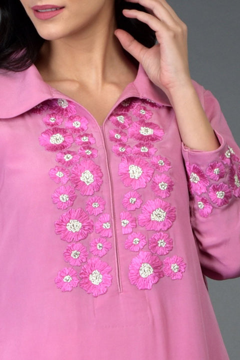 SUNFLOWER CARNATION TUNIC TOP