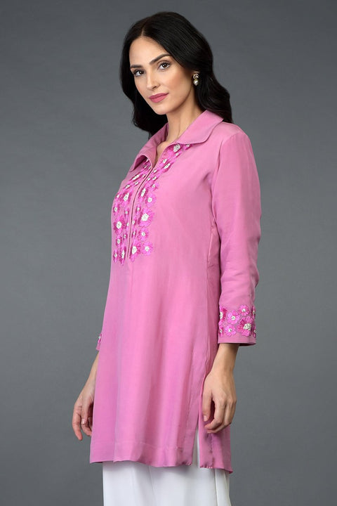 SUNFLOWER CARNATION TUNIC TOP