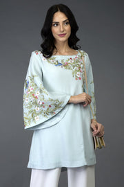 BLUE BIRDS TUNIC TOP