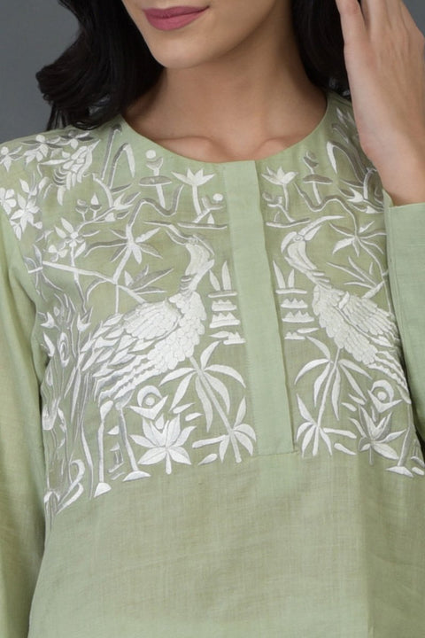 ASIATIC GREEN TUNIC TOP