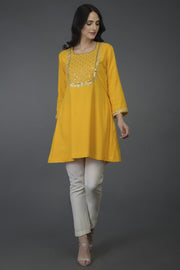 SUNLOW YELLOW TUNIC TOP