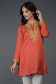 LIVING CORAL TUNIC TOP