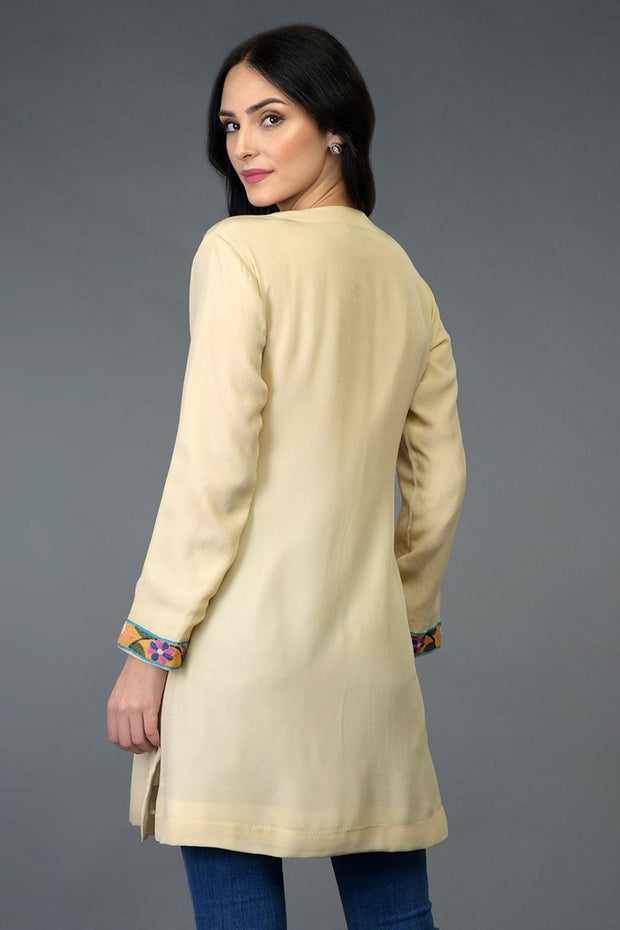 DEEP CREAM TUNIC TOP