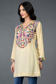 DEEP CREAM TUNIC TOP