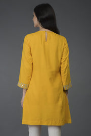 YELLOW MIRROR TUNIC TOP