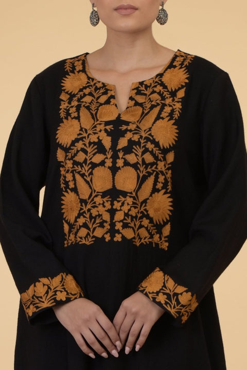 BLACK MUSTARD KAFTAN