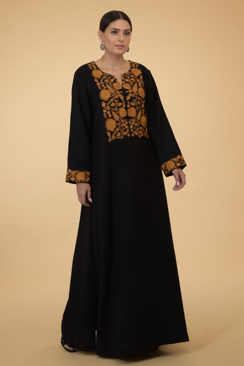 BLACK MUSTARD KAFTAN