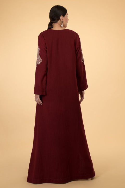 MAROON PAISLEY KAFTAN