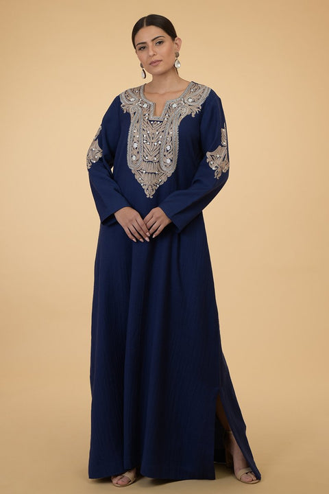 BLUE PAISLEY KAFTAN