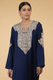 BLUE PAISLEY KAFTAN