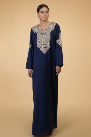 BLUE PAISLEY KAFTAN