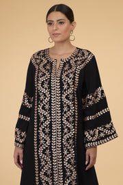 BATHED LEAVES GOLD KAFTAN
