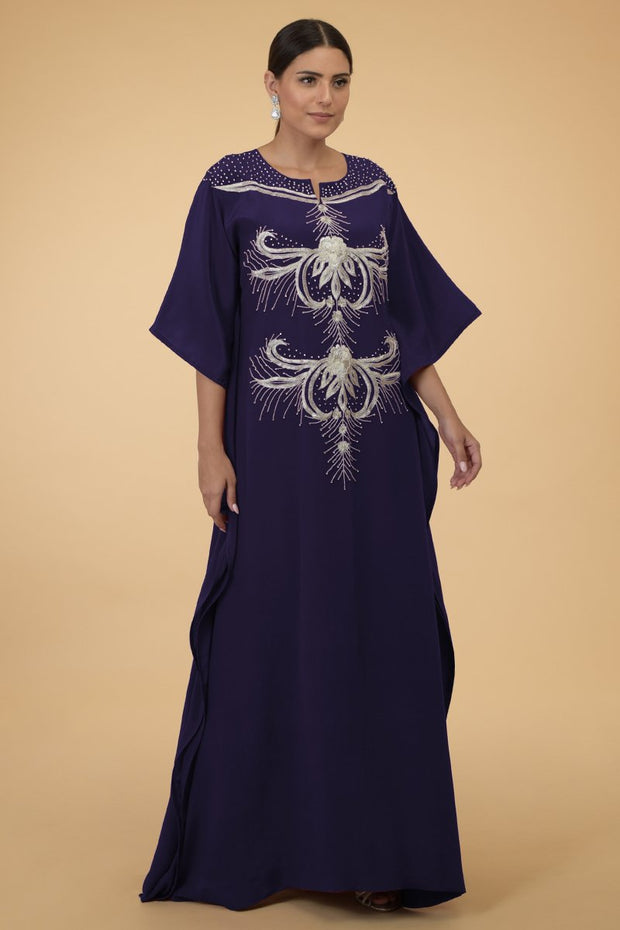 SILVER FERNS BLUE KAFTAN