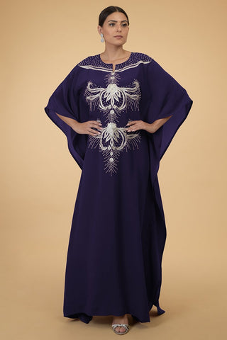 SILVER FERNS BLUE KAFTAN