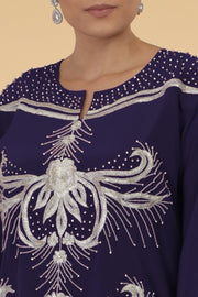 SILVER FERNS BLUE KAFTAN