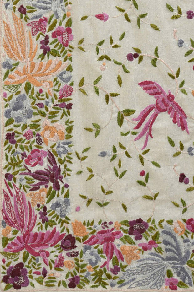 SUBDUE IVORY PASHMINA SHAWL