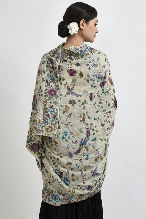 CLASSIC IVORY PASHMINA SHAWL