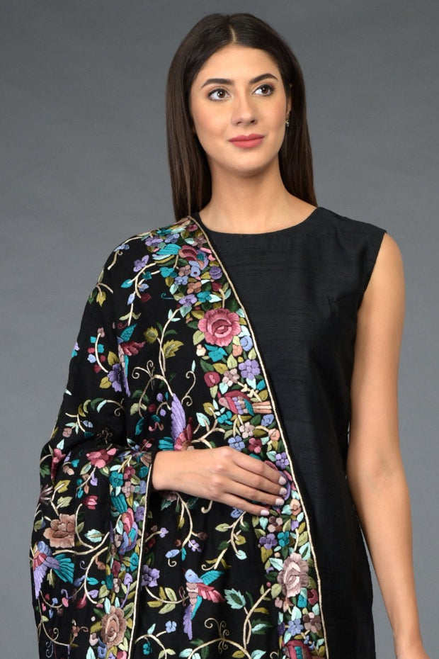 ORNITHO LOVE PASHMINA SHAWL