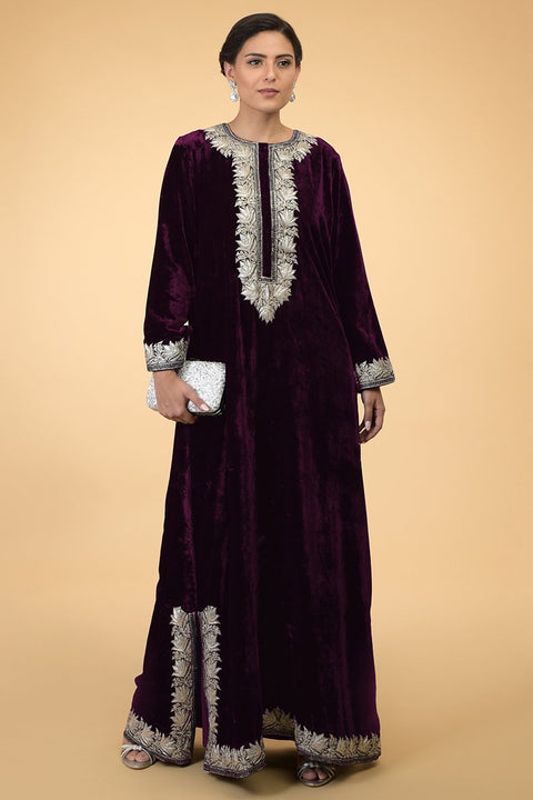 PLUM SILVER KAFTAN