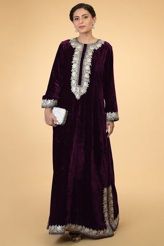 PLUM SILVER KAFTAN