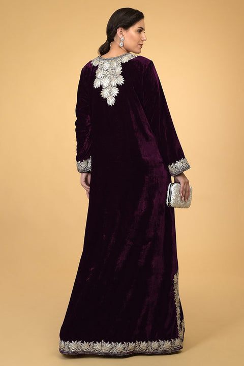 PLUM SILVER KAFTAN