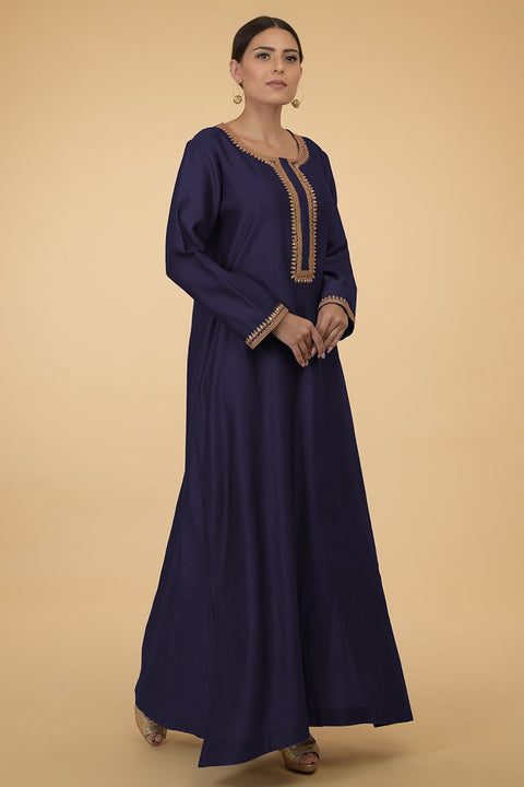 ECLIPSE BLUE GOLD KAFTAN