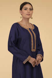 ECLIPSE BLUE GOLD KAFTAN