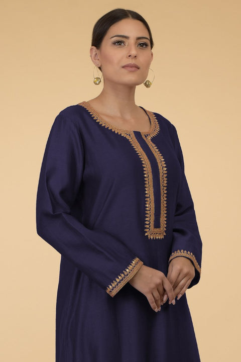 ECLIPSE BLUE GOLD KAFTAN