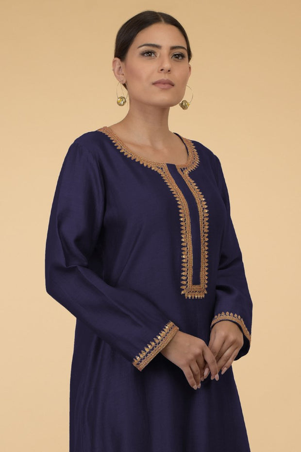 ECLIPSE BLUE GOLD KAFTAN