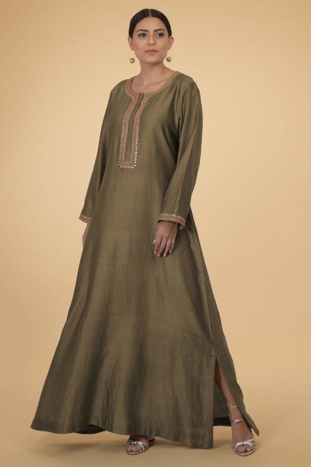 OLIVE GOLD KAFTAN