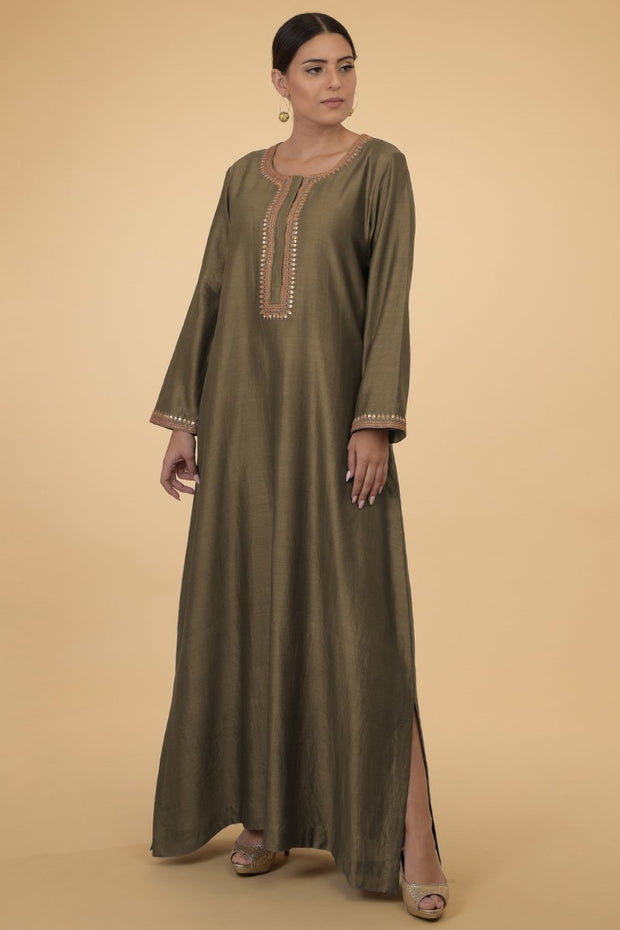 OLIVE GOLD KAFTAN