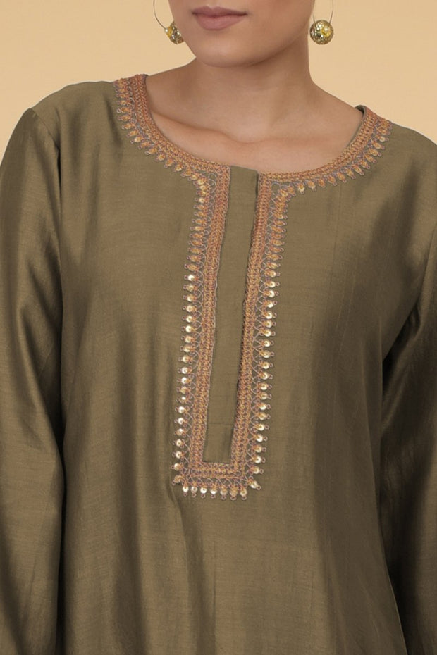 OLIVE GOLD KAFTAN