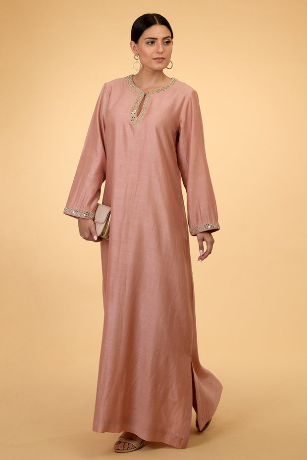 PRESSED ROSE KAFTAN