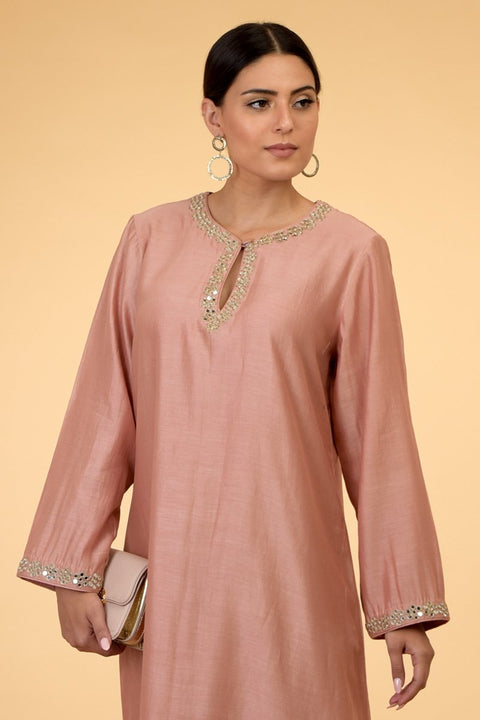 PRESSED ROSE KAFTAN