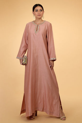 PRESSED ROSE KAFTAN