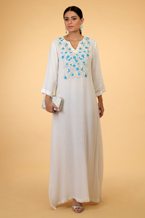 BLUE BEADS KAFTAN