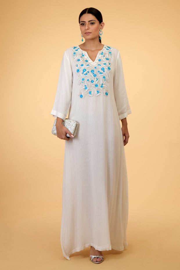 BLUE BEADS KAFTAN