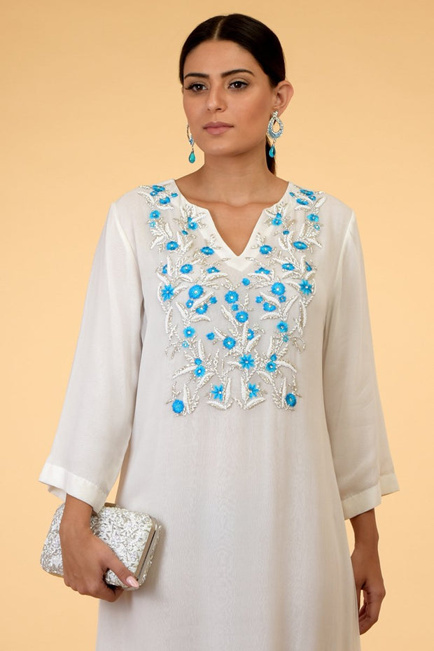 BLUE BEADS KAFTAN