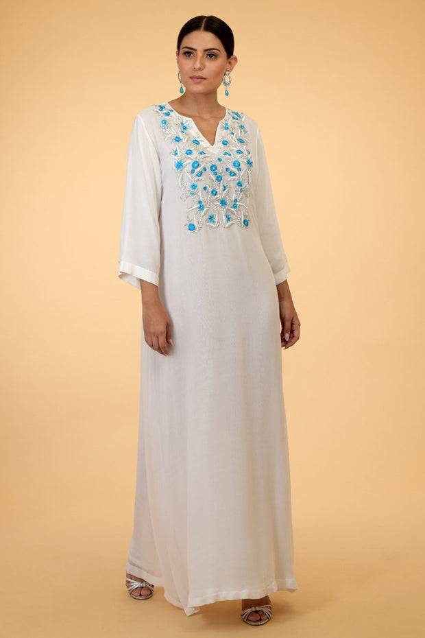 BLUE BEADS KAFTAN