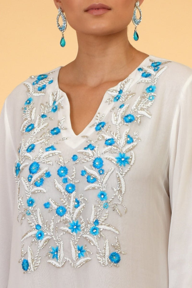 BLUE BEADS KAFTAN