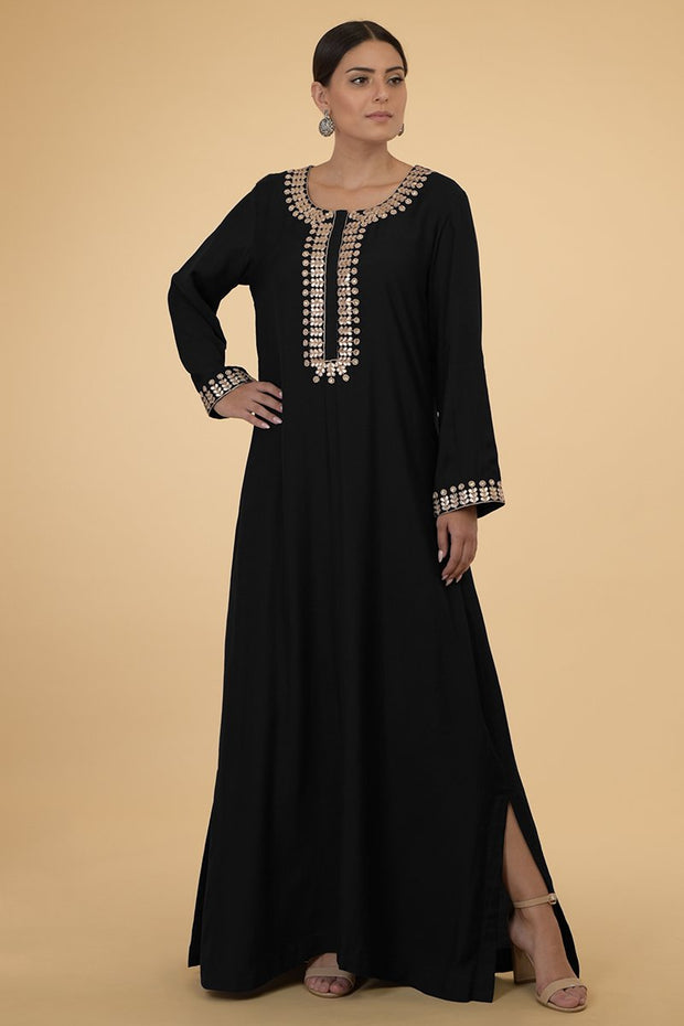 BLACK GOLD KAFTAN