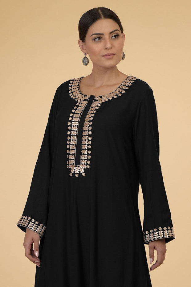 BLACK GOLD KAFTAN